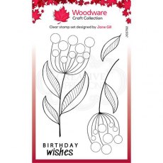 Woodware Clear Singles Bubble Bloom Jeanie 4 in x 6 in Stamp