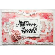 Creative Expressions Sue Wilson Mini Expressions Duos Happy Anniversary Craft Die