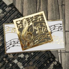 Moonstone Dies - Music Notes Card
