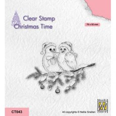 Nellie's Choice Clear Stamp - Celebrating Christmas Birds CT043