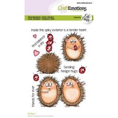 CraftEmotions clearstamps A6 - Hedgy 1