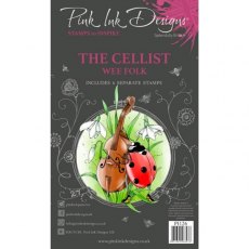 Pink Ink Designs The Cellist A6 Clear Stamp Set