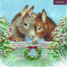 Craft Buddy “Donkey Love” 18x18cm Crystal Art Card Kit CCK-XM92