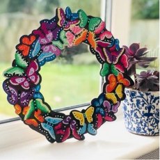 Craft Buddy “Butterfly” 30x30cm Crystal Wreath Kit CA-WR7
