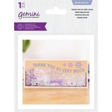 Gemini Die – Curve Border Edgeables - Thank You So Very much