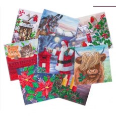 Craft Buddy Limited Edition "Festive Best of British" set of 8 Cards CCK-XMBOBSET