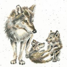 Bothy Threads Wolf Pack Hannah Dale Counted Cross Stitch Kit XHD94