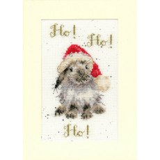 Bothy Threads Ho! Ho! Ho! Hannah Dale Christmas Card Counted Cross Stitch Kit XMAS49