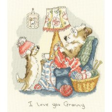 Bothy Threads I love you Granny Counted Cross Stitch Kit Anita Jeram XAJ19