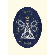 Bothy Threads Christmas Angel Christmas Card Counted Cross Stitch Card Kit XMAS41