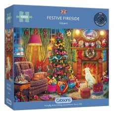Gibsons Festive Fireside Christmas 1000 Piece jigsaw Puzzle New G6330