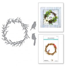 Spellbinders Woodland Wreath and Feathered Friends Etched Dies S5-454