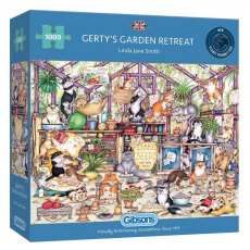 Gibsons Gertys Garden Retreat 1000 Piece jigsaw Puzzle New G6324