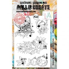 Aall & Create A5 Stamp # 560 - Jolly Elements