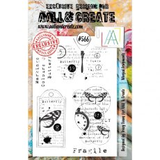 Aall & Create A5 Stamp #566 - Winged Fragments