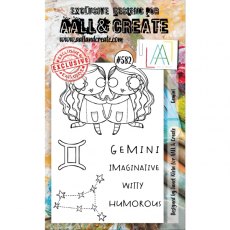Aall & Create A6 Stamp # 582 - Gemini