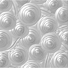 Presscut 3D Embossing Folder - Spiral Flower PCD306