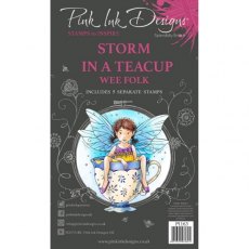 Pink Ink Designs Storm In A Teacup 6 in x 4 in Clear Stamp