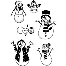 Card -io Stamps - Snow Family