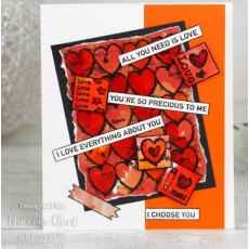 Woodware Clear Singles Love Strips 4 in x 6 in Stamp