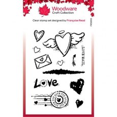 Woodware Clear Singles Love Mail 4 in x 6 in Stamp