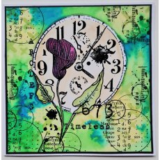 Aall & Create A4 Stamp #558 - Clocks & Flowers