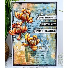 Aall & Create A5 Stamp #567 - Worded Petals