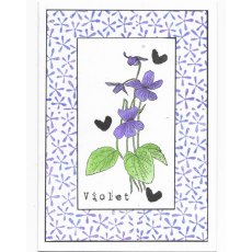 Aall & Create A6 Stamp #574 - Violet