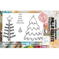 Aall & Create A7 Stamp #609 - Oh Christmas Tree