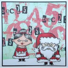 Aall & Create A7 Stamp #612 - Mr & Mrs Claus