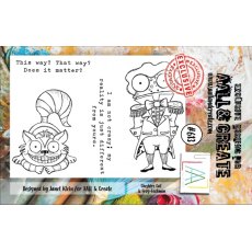 Aall & Create A7 Stamp #613 - Cheshire Cat & Frog Footman