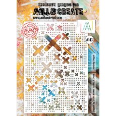 Aall & Create A4 Stencil #143 - Creatively Crossed