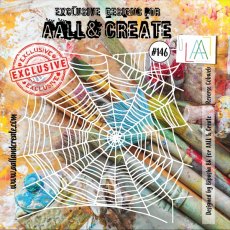 Aall & Create 6x6" Stencil #146 - Reverse Cobweb