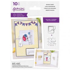 Gemini Tri-Fold Stamp & Die - Birthday Bunny