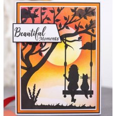 Crafters Companion Stencil & Photopolymer stamp - Beautiful Moments
