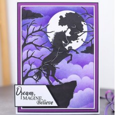 Crafters Companion Stencil & Photopolymer stamp - Follow Your Dreams