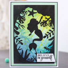 Crafters Companion Stencil & Photopolymer stamp - Believe in Yourself
