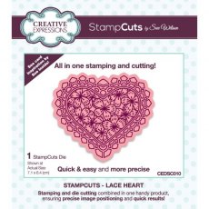 Creative Expressions Sue Wilson Stamp Cuts Lace Heart Craft Die