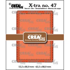 Crealies Xtra no. 47 ATC stitch CLXtra47