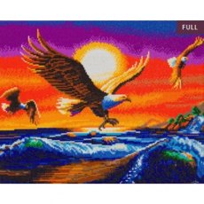 Craft Buddy "Sunset Eagles" 40x50 cm Crystal Art Kit CAK-A155L