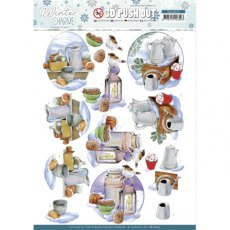 Jeanine's Art - Winter Charm Set Of 4 3D Push Out