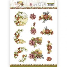 Precious Marieke - Flowers and Fruits Set Of 4 3D Pushouts