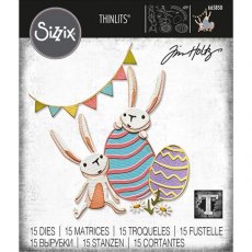 Sizzix Thinlits Die Set 15PK - Bunny Games by Tim Holtz 665850