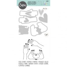 Sizzix Framelits Die Set 7PK w/3PK Stamps - Big Hugs by Olivia Rose 665831