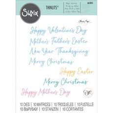 Sizzix Thinlits Die Set 10PK - All Occasions by Olivia Rose 665815