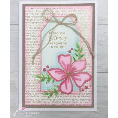 Julie Hickey Designs - Create A Card Birthday Wishes Gold Cardstock