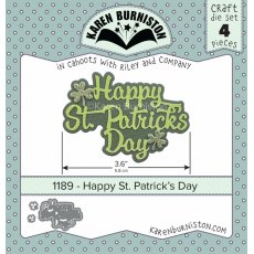 Karen Burniston Die Set – Happy St Patricks Day 1189