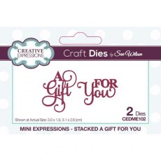 Creative Expressions Sue Wilson Mini Expressions Stacked A Gift For You Craft Die