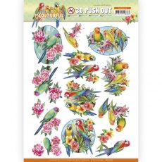 Amy Design - Colourful Feathers - Set Of 4 3D Pushouts