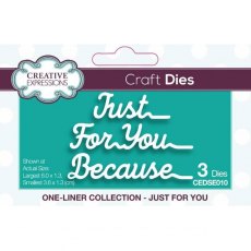 Creative Expressions One-liner Collection Just For You Craft Die